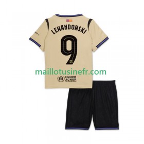 Maillot de Foot FC Barcelone Robert Lewandowski 9 UCL Extérieur 2025-26 - Enfant